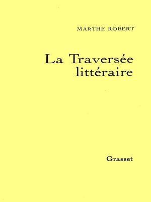 cover image of La traversée littéraire